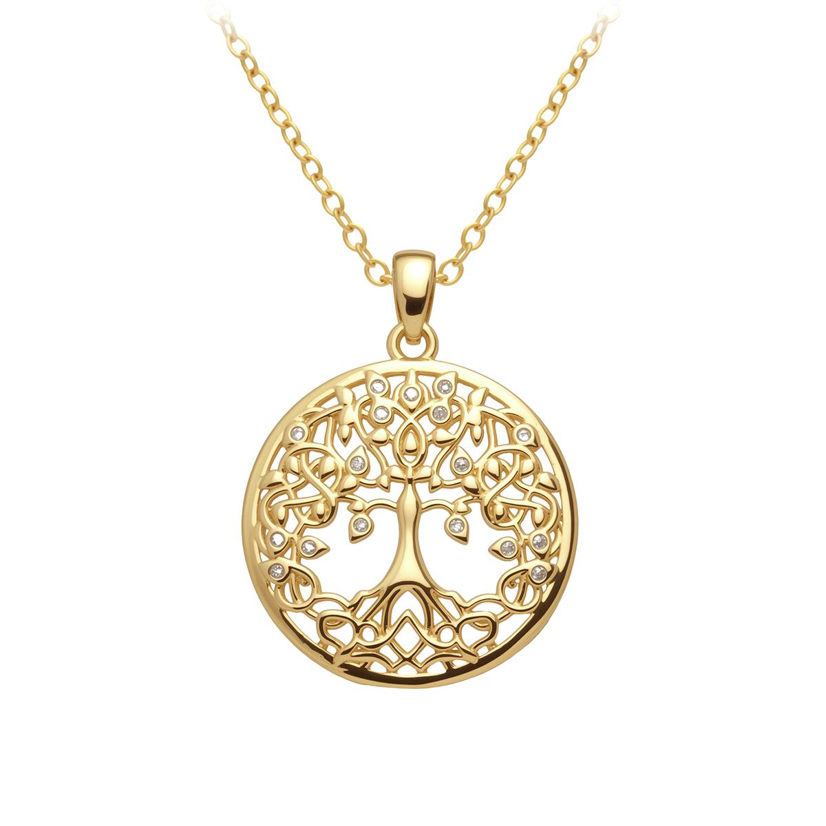 Plant Parent Free - Mode Levensboom Ketting Dames Roestvrij Staal
