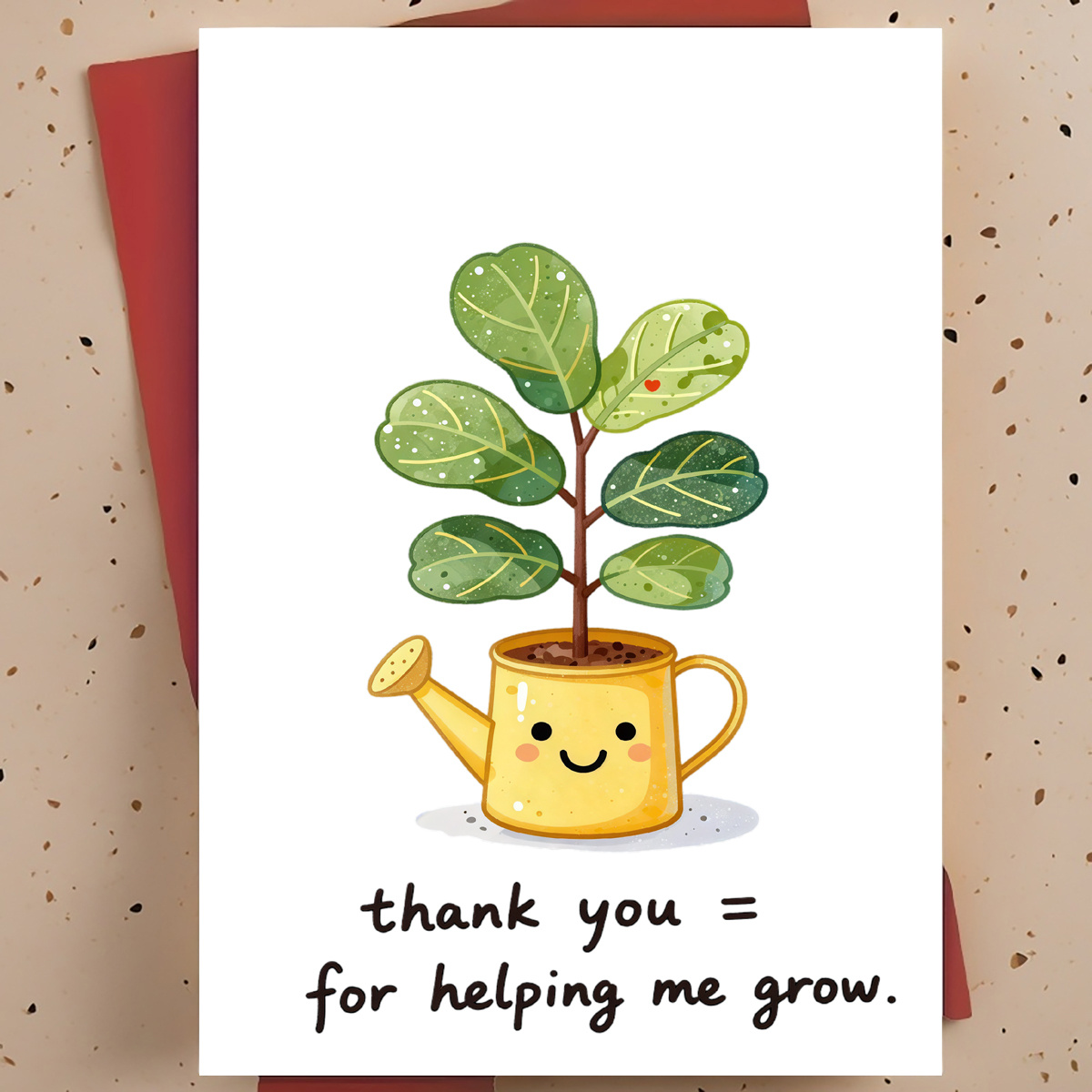 Plant Parent Free - 1 zoete en warme bedankkaart voor