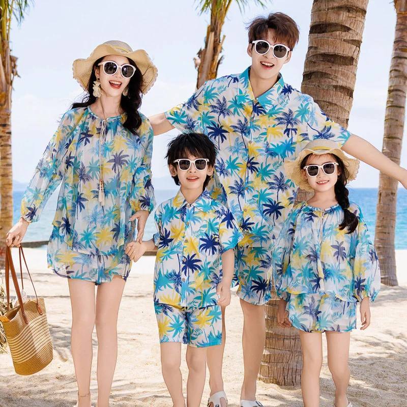 Plant Parent Free - Familievakantielook Bijpassende outfits Vakantie Ouder-kind Strand