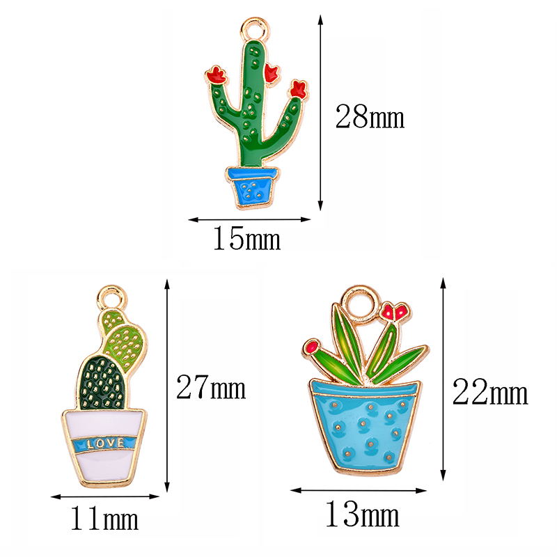Cactus Mix Pot - 10 stuks gemengde 9 stijlen emaille
